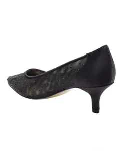 Spritz Black Satin Pump -Myer Clothing Shop 567613900 4 720x928