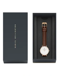 Daniel Wellington Petite St Mawes 28mm Rose Gold Leather Watch -Myer Clothing Shop 575057080 6 720x928