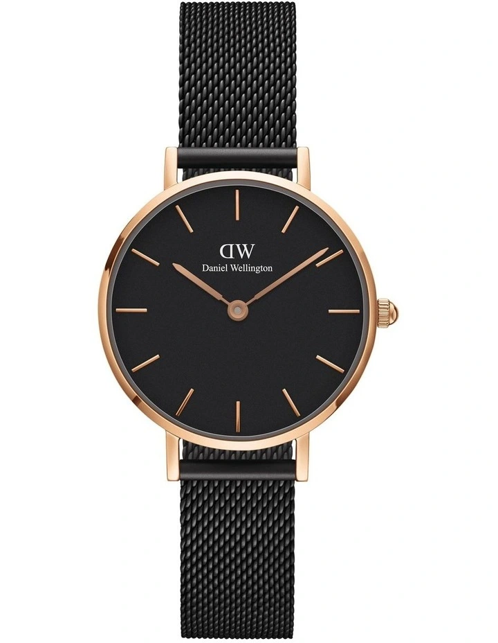 Daniel Wellington Classic Petite Ashfield 28mm Black Stainless Steel Mesh Watch 1 Daniel Wellington Classic Petite Ashfield 28mm Black Stainless Steel Mesh Watch