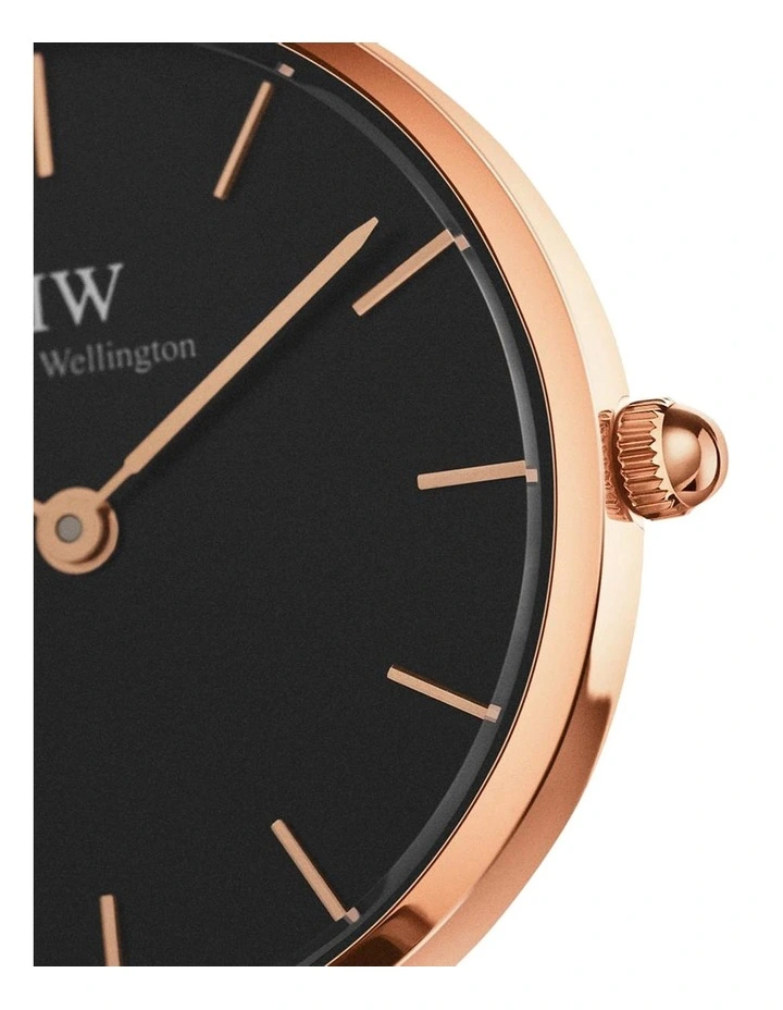 Daniel Wellington Classic Petite Ashfield 28mm Black Stainless Steel Mesh Watch 3 Daniel Wellington Classic Petite Ashfield 28mm Black Stainless Steel Mesh Watch - Image 3