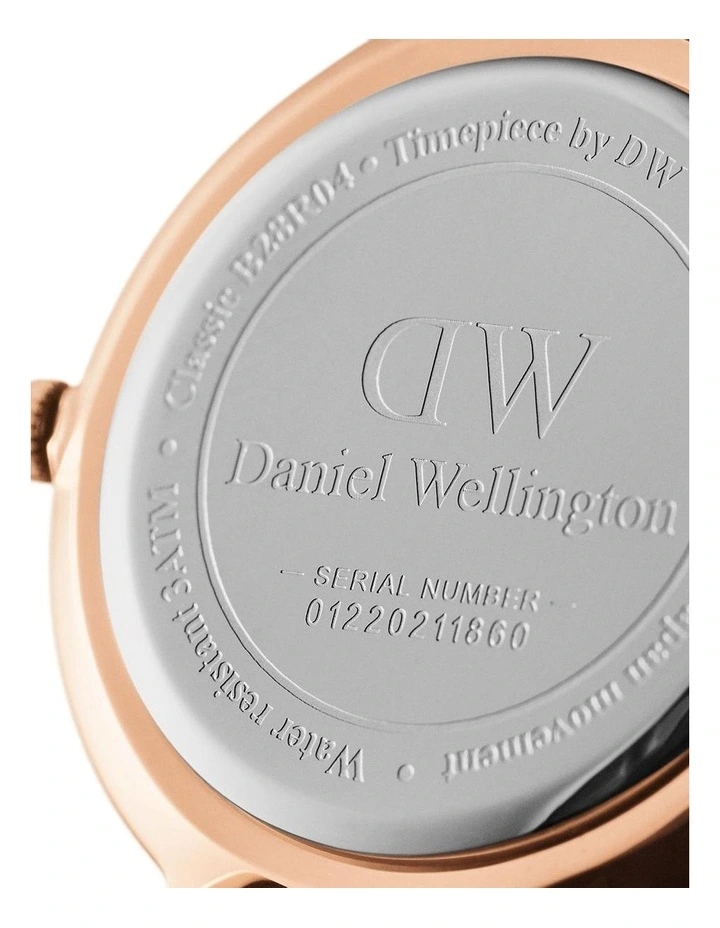 Daniel Wellington Classic Petite Ashfield 28mm Black Stainless Steel Mesh Watch 4 Daniel Wellington Classic Petite Ashfield 28mm Black Stainless Steel Mesh Watch - Image 4
