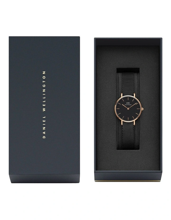 Daniel Wellington Classic Petite Ashfield 28mm Black Stainless Steel Mesh Watch 7 Daniel Wellington Classic Petite Ashfield 28mm Black Stainless Steel Mesh Watch - Image 7