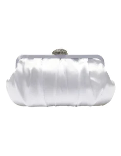 Concord Bag In New Silver Satin