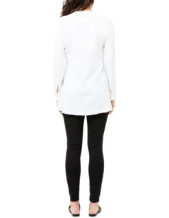 Peplum Shirt In White -Myer Clothing Shop 593228980 4 1 720x928