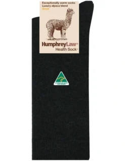 Alpaca Health Over The Calf Socks Black