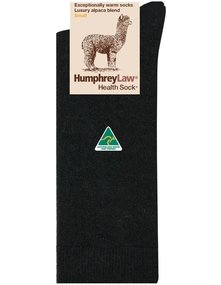 Alpaca Health Over The Calf Socks Black 1 Alpaca Health Over The Calf Socks Black