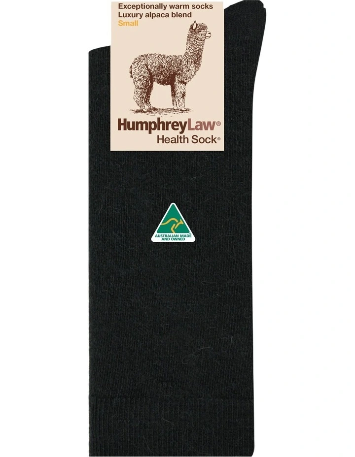 Alpaca Health Over The Calf Socks Black 2 Alpaca Health Over The Calf Socks Black - Image 2