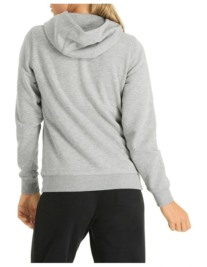 Champion Script Hoodie Oxford Heather 2 Champion Script Hoodie Oxford Heather - Image 2