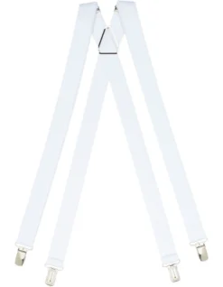 25mm Plain White Braces