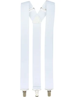 35mm Plain White Braces