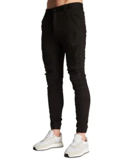 Hellcat Distressed Jogger Pant Black -Myer Clothing Shop 605761390 3 1 720x928