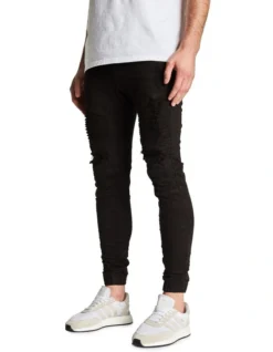 Hellcat Distressed Jogger Pant Black -Myer Clothing Shop 605761390 6 1 720x928