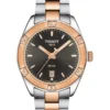 Tissot PR 100 Sport Chic T1019102206100 Watch In Anthracite Grey/Rose Gold