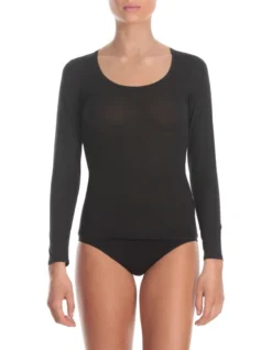 KAYSER Pure Cotton Top In Black