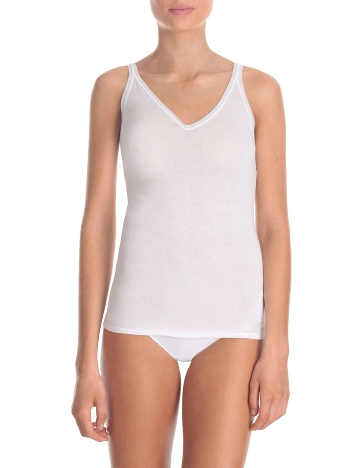 KAYSER Pure Cotton Cami In White 1 KAYSER Pure Cotton Cami In White