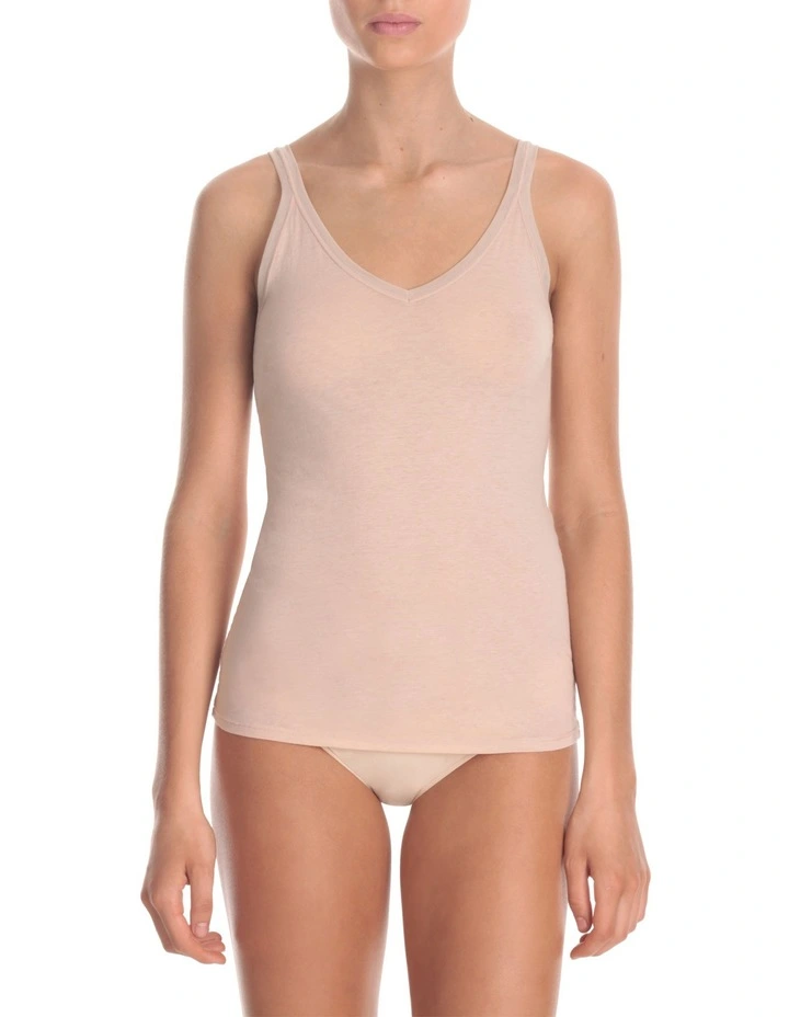 KAYSER Pure Cotton Cami In Natural 1 KAYSER Pure Cotton Cami In Natural