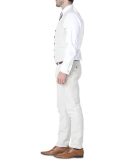 Daniel Hechter Linen Vest In Sand -Myer Clothing Shop 608005720 3 720x928