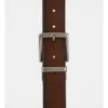 Textured Brown Reversible Belt