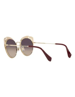 Miu Miu MU 57TS Core Collection Gold Sunglasses -Myer Clothing Shop 627213430 5 720x928