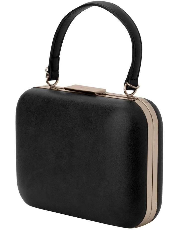 Ruby Black Top Handle Clutch OB4661 2 Ruby Black Top Handle Clutch OB4661 - Image 2