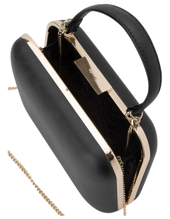 Ruby Black Top Handle Clutch OB4661 5 Ruby Black Top Handle Clutch OB4661 - Image 5