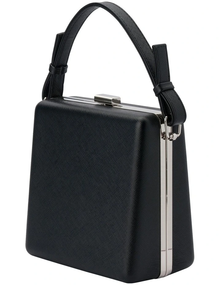 Ashley Black Top Handle Clutch OB4662 2 Ashley Black Top Handle Clutch OB4662 - Image 2