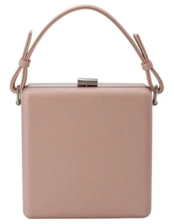 Ashley White Top Handle Clutch OB4662