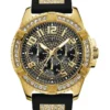 Guess Frontier Black Silicone Chronograph Watch W1132G1