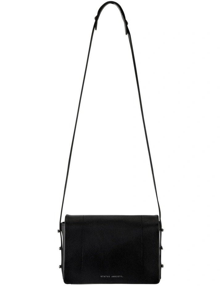 Succumb Black Flap Over Crossbody Bag SA7641 5 Succumb Black Flap Over Crossbody Bag SA7641 - Image 5