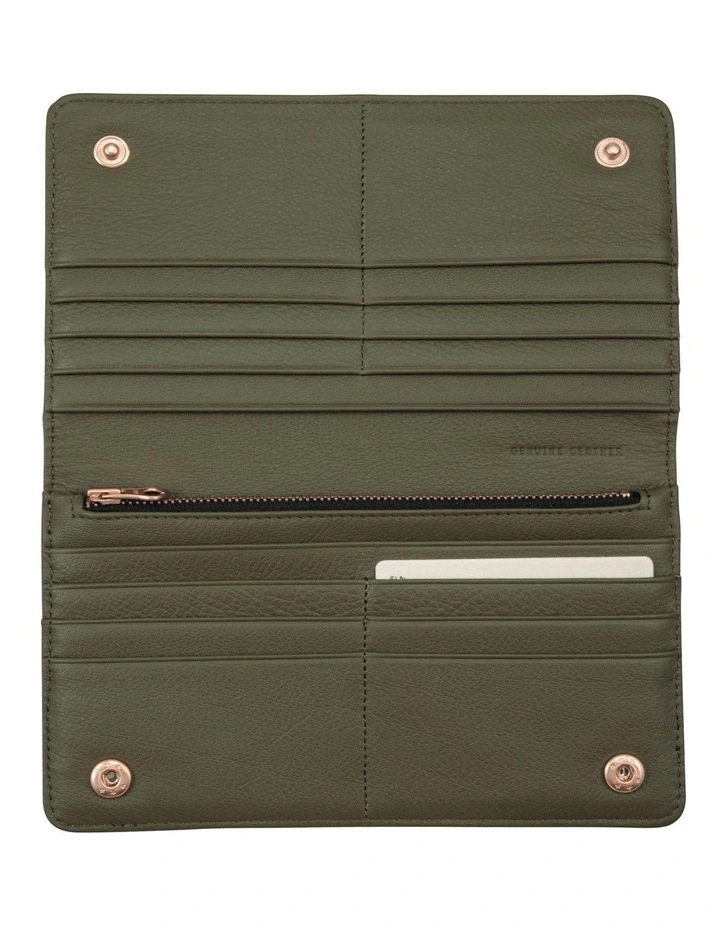 Triple Threat Green Leather Bifold Wallet SA1405 3 Triple Threat Green Leather Bifold Wallet SA1405 - Image 3