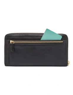 Fossil Logan Black Zip Around Wallet -Myer Clothing Shop 637835230 3 1 720x928