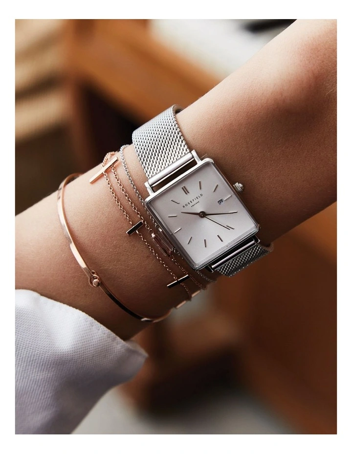 Rosefield The Boxy 26mm Silver Watch QWSS-Q02 3 Rosefield The Boxy 26mm Silver Watch QWSS-Q02 - Image 3