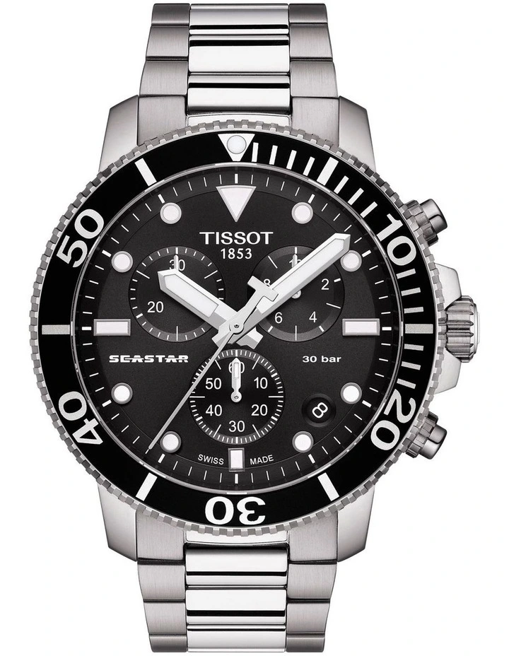 Tissot Seastar 1000 Chronograph T1204171105100 Watch In Black 1 Tissot Seastar 1000 Chronograph T1204171105100 Watch In Black