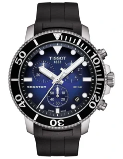 Tissot Seastar 1000 Chronograph T1204171704100 Watch In Blue