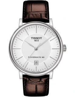 Tissot Carson Premium Powermatic 80 T1224071603100 Automatic Watch In Brown