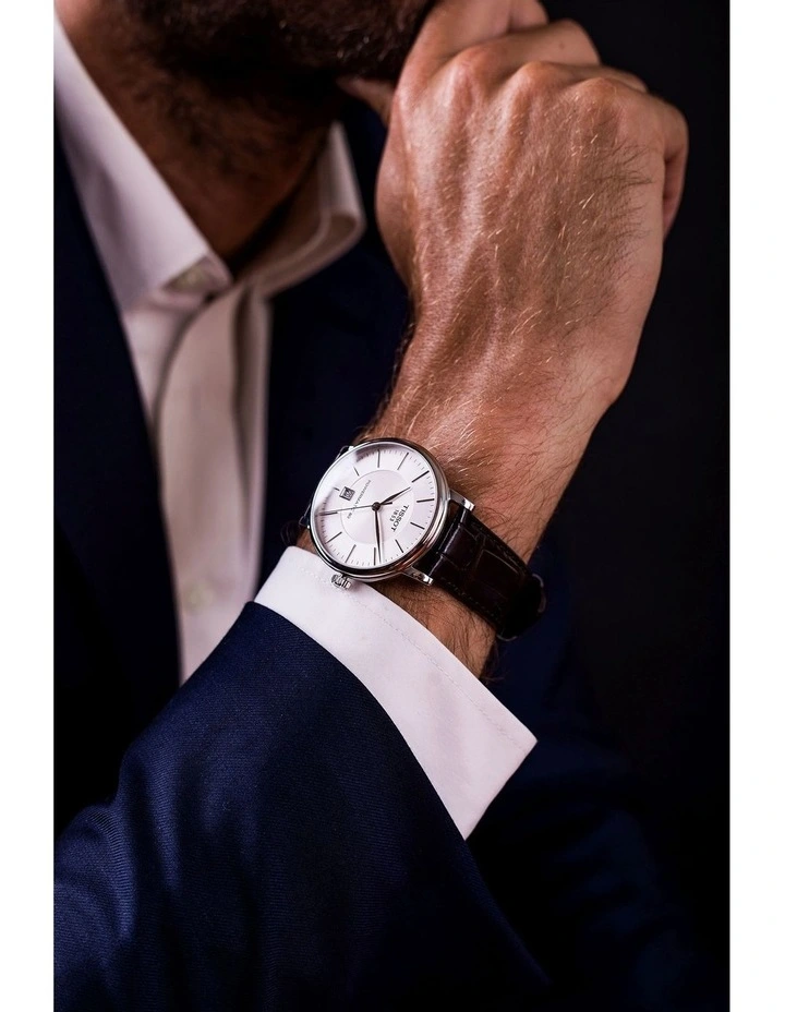 Tissot Carson Premium Powermatic 80 T1224071603100 Automatic Watch In Brown 2 Tissot Carson Premium Powermatic 80 T1224071603100 Automatic Watch In Brown - Image 2