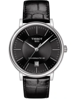 Tissot Carson Premium Powermatic 80 T1224071605100 Automatic Watch In Black