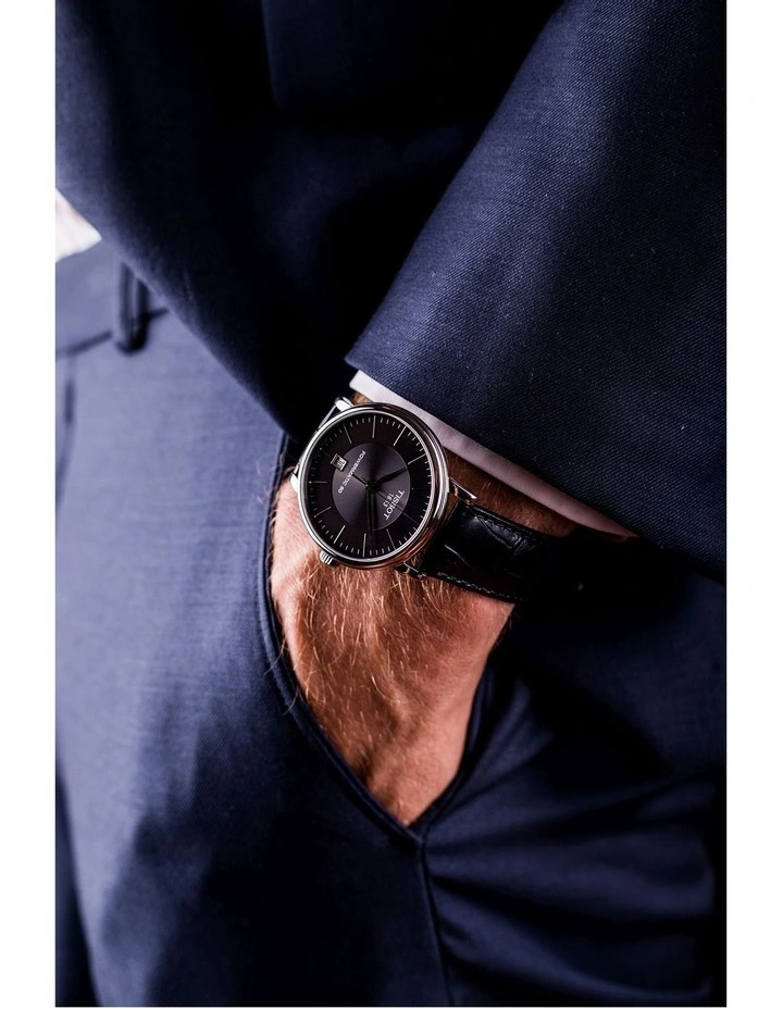 Tissot Carson Premium Powermatic 80 T1224071605100 Automatic Watch In Black 2 Tissot Carson Premium Powermatic 80 T1224071605100 Automatic Watch In Black - Image 2