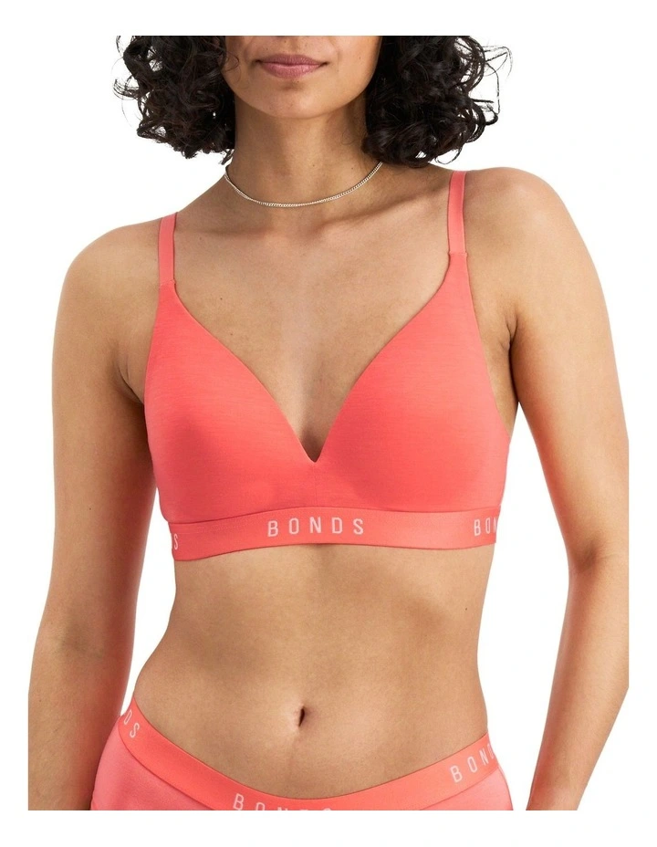 Bonds Originals Wirefree Tee Shirt Bra In Melon 1 Bonds Originals Wirefree Tee Shirt Bra In Melon