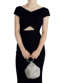 Bianca Silver Top Handle Clutch OB5243 -Myer Clothing Shop 667307530 7 720x928