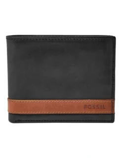 Fossil QUINN BIFOLD WITH FLIP ID BLACK