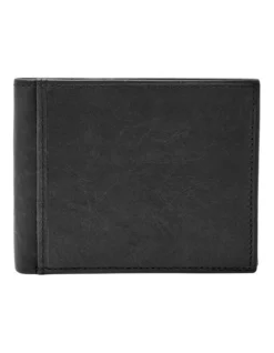 Fossil Ingram Black Bifold With Flip ID (Rfid) Wallet