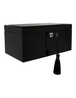 High Gloss Tassel Key Black Jewellery Box -Myer Clothing Shop 667844380 5 1 720x928