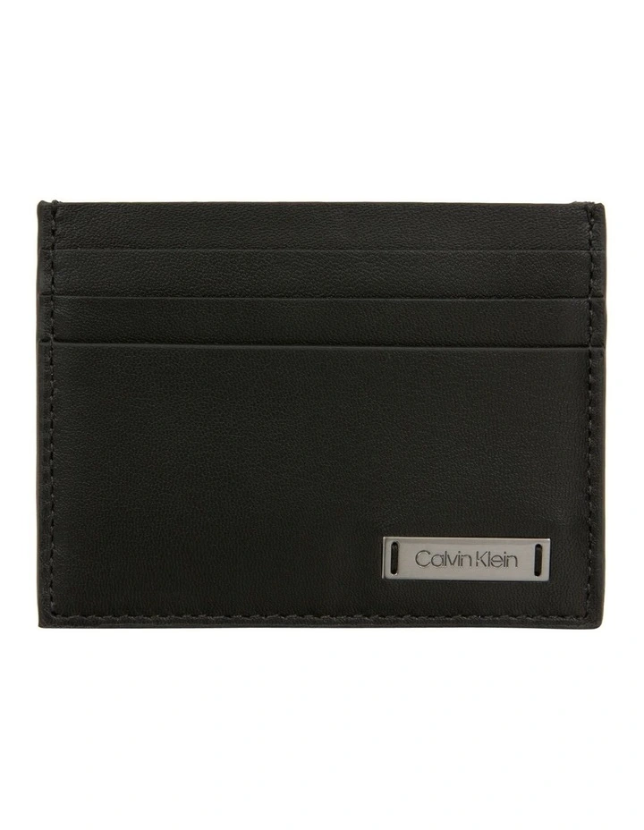 Calvin Klein Smooth Plaque Cardholder 1 Calvin Klein Smooth Plaque Cardholder
