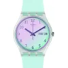 Swatch Ultraciel Light Blue Silicone Quartz Watch