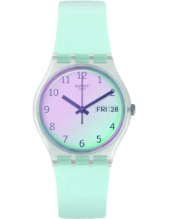 Swatch Ultraciel Light Blue Silicone Quartz Watch