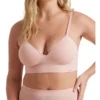 Bondi Bare Longline Bra In Peach Fizz