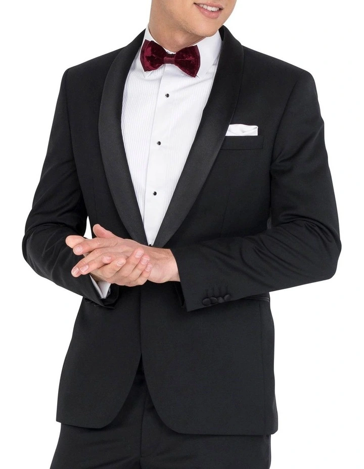 Tailored Tuxedo Jacket Short 3 Tailored Tuxedo Jacket Short - Image 3