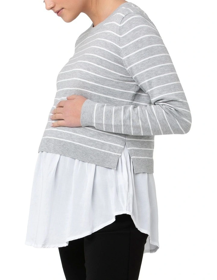 Sia Nursing Knit In Grey 3 Sia Nursing Knit In Grey - Image 3