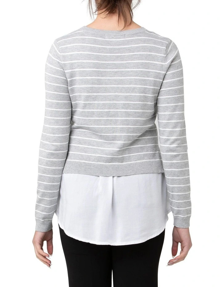 Sia Nursing Knit In Grey 4 Sia Nursing Knit In Grey - Image 4